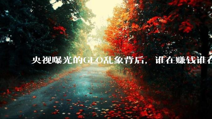 央视曝光的GEO乱象背后，谁在赚钱谁在买单_品牌_搜索_用户