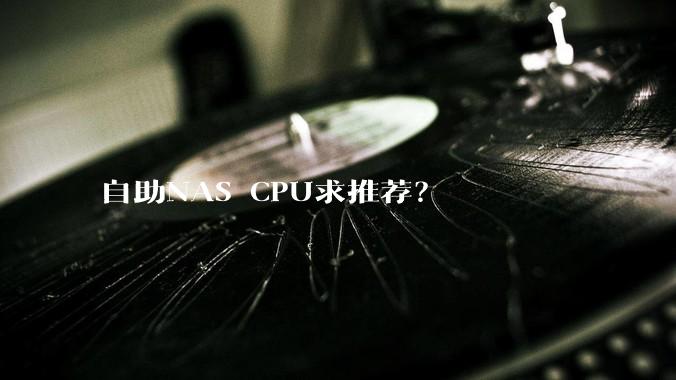 自助NAS CPU求推荐？