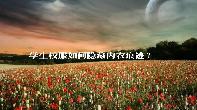 学生校服如何隐藏内衣痕迹?