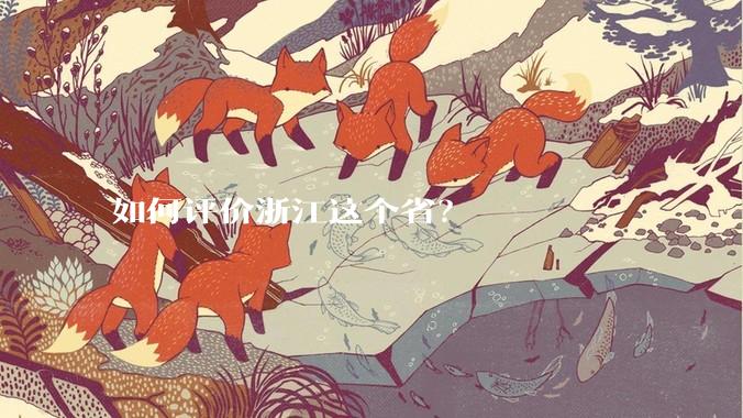 如何评价浙江这个省？