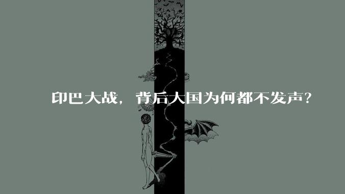 印巴大战，背后大国为何都不发声？